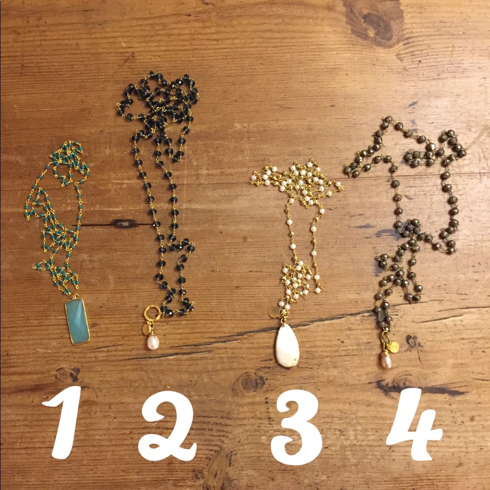 Handmade necklaces with pendants